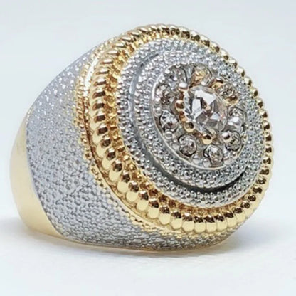 Milangirl Clear Cubic Zircon Luxurious Round Ring