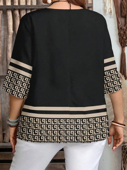 Plus size short sleeve shirt