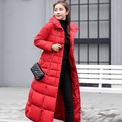 Fur Parkas Quilted Thicken Long Coat Jacket