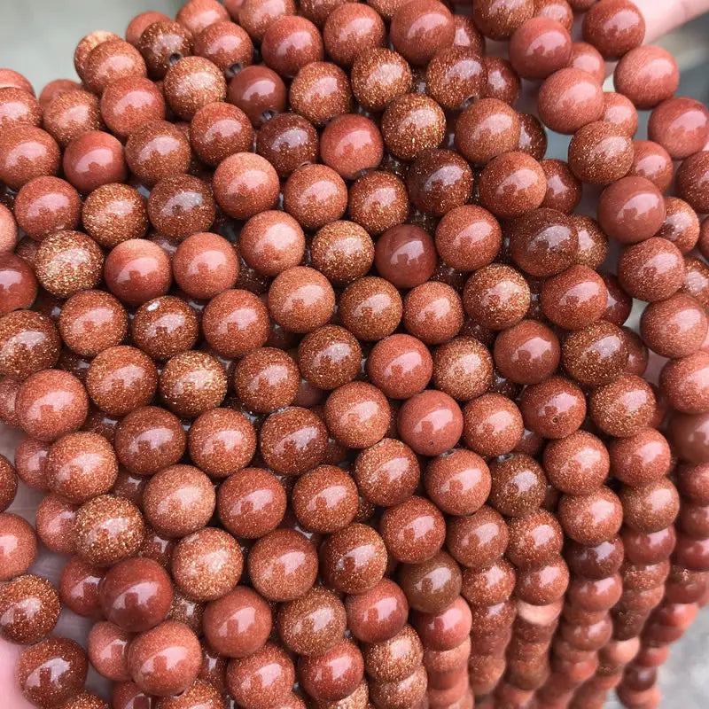 Natural Golden Sandstone & Blue Sandstone Bracelet