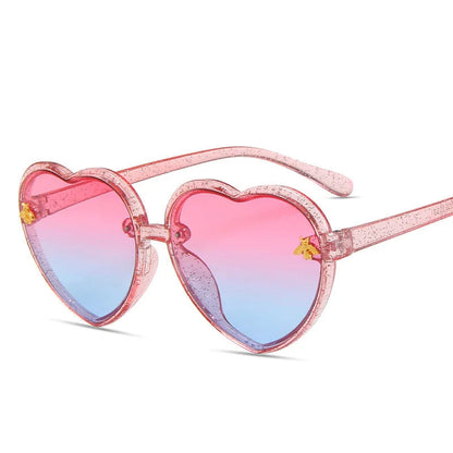 Heart Retro Cute Pink Cartoon Sunglasses