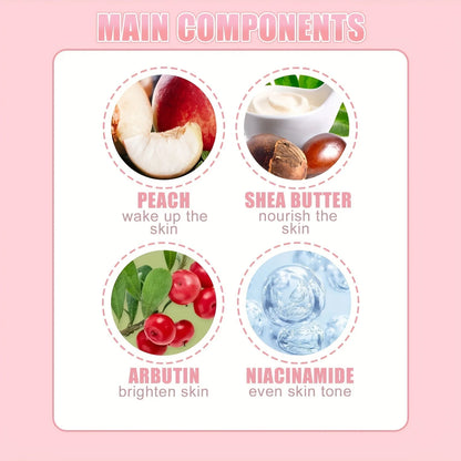 كريم مقشر للقدم والجسم بالعسل والخوخ