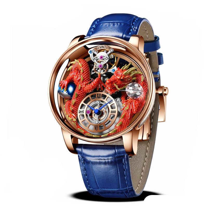 Diamond Tourbillion Top Brand Luxury Astronomia Quartz waterproof Watch