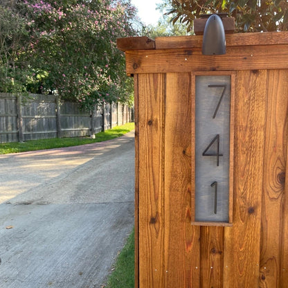 125mm Floating House Number Outdoor