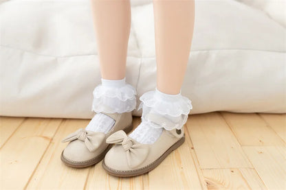 Baby White Lace Cotton Soft Socks