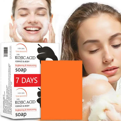 Handmade Kojic Acid Soap for Face & Body Deep Cleansing Oil Control Brighten Skin Tone Bath Soap