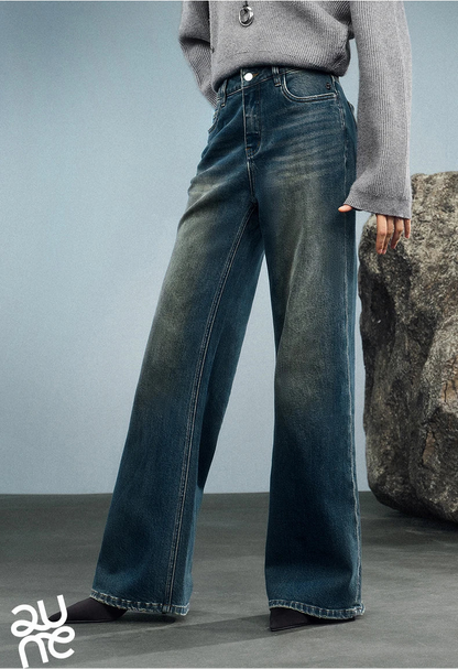 Denim Autumn New Retro Lycra Micro Flare Pant Jeans