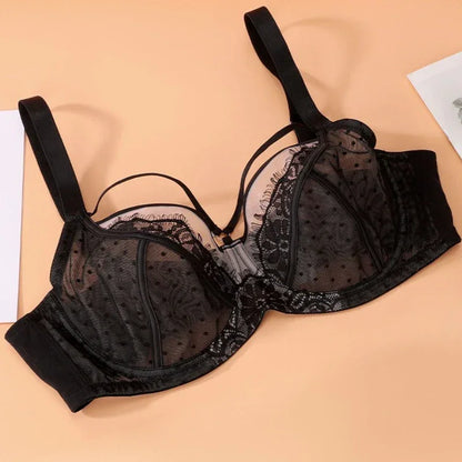 Lace Plus Size Thin Full Cup Slim Fit bra