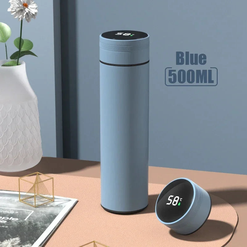 500ML Temperature Display Thermos Cup Stainless Steel Bottle
