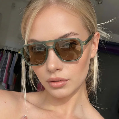 Square double-barrier protection Sunglasses