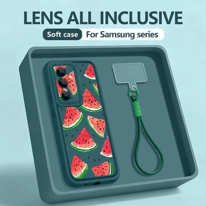 Little Cherry Pattern Lanyard Phone Case For Samsung Galaxy Edge Soft Strap Cover