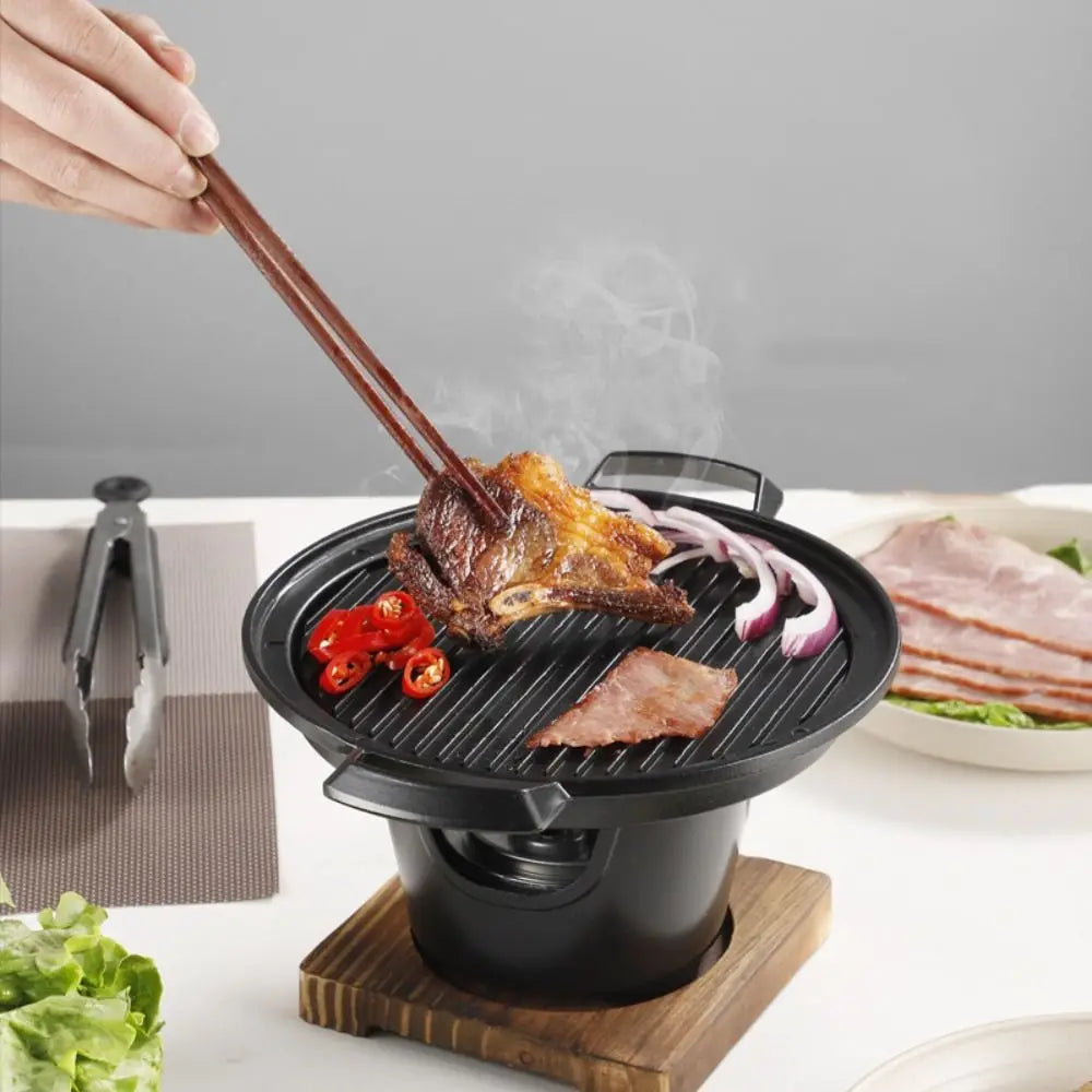 Detachable Japanese Alcohol Stove Korean Portable Non-stick Mini Barbecue Stove