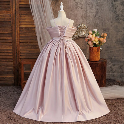 Long dress with train for poet's birthday Sling Trailing evening dress