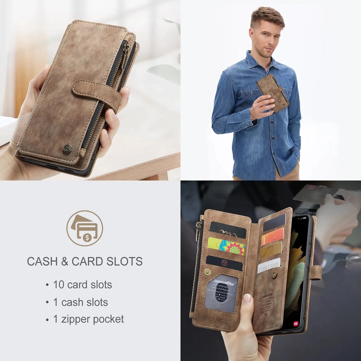 Flip Leather Phone Case Wallet Etui
