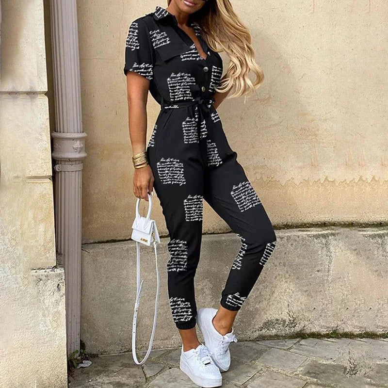 Casual Slim Fit Jumpsuit Pants