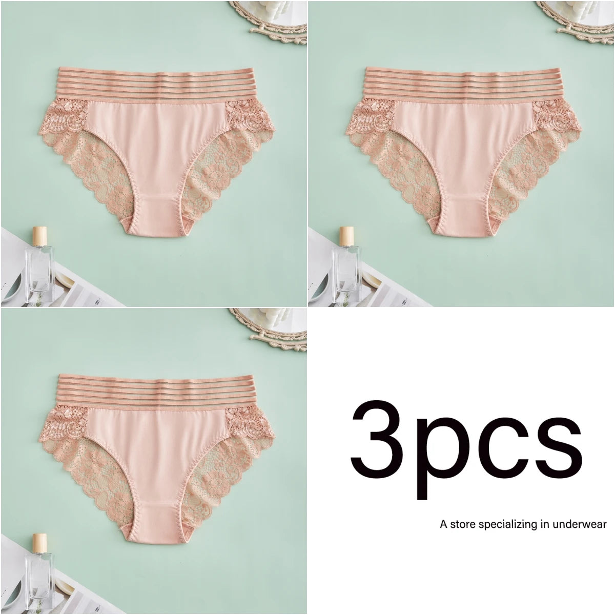 S-4XL plus size 3PCS sexy lace Lingerie