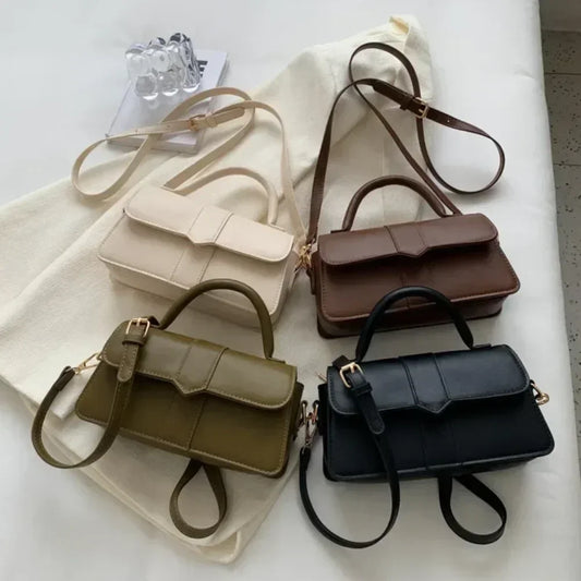 Leather Square Satchel Bags