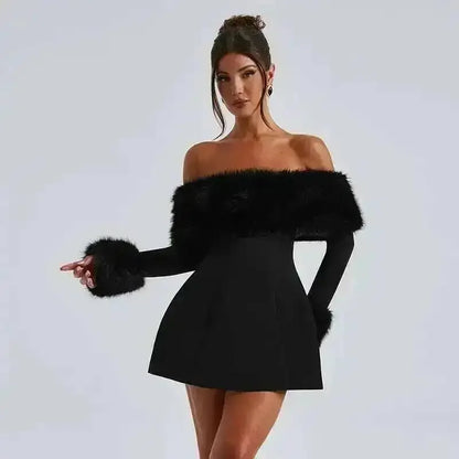 Backless Short Sexy Long Sleeve Mini Dress