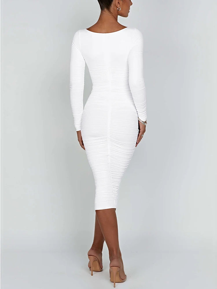 Sexy Bodycon Long Sleeved Dress
