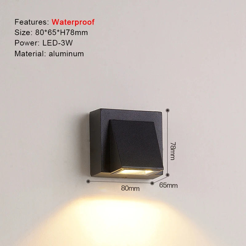 IP65 LED Wall Lamp Outdoor Sconce Balcony Porch Light