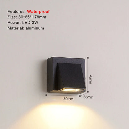 IP65 LED Wall Lamp Outdoor Sconce Balcony Porch Light
