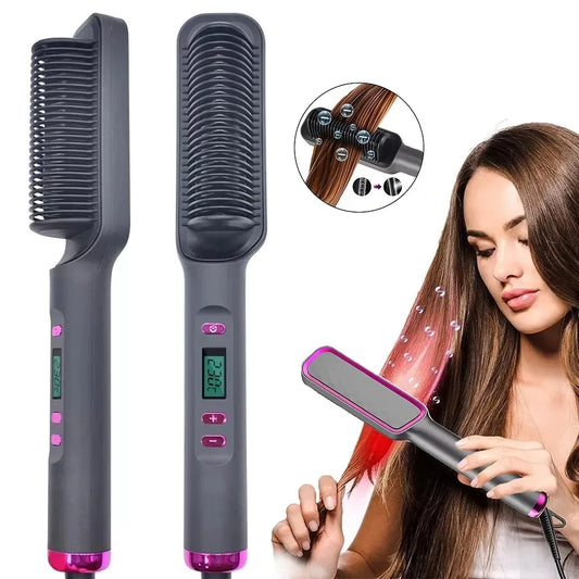 Electric Hot Comb Straight Hair Straightener