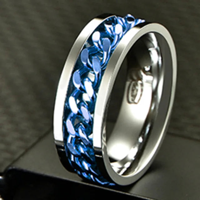 Cool Stainless Steel Rotatable Ring