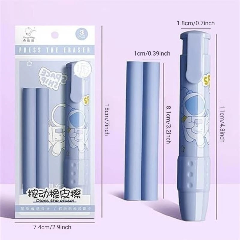 Cute Cartoon Pencil Erasers for Kids Set