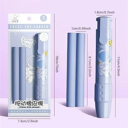 Cute Cartoon Pencil Erasers for Kids Set