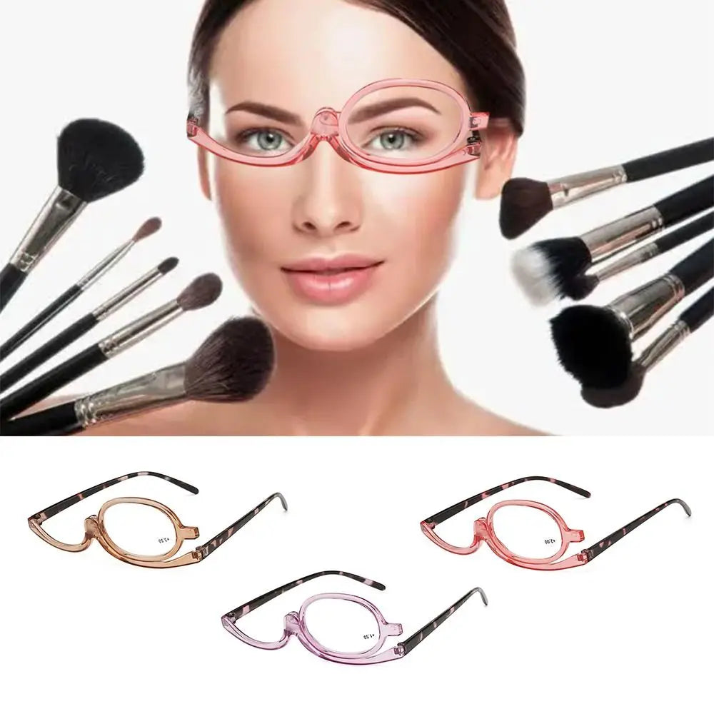 Portable Rotating Magnifying Makeup Reading Glasses