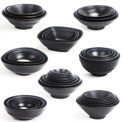 Frosted Melamine Ramen Bowl Imitation Porcelain