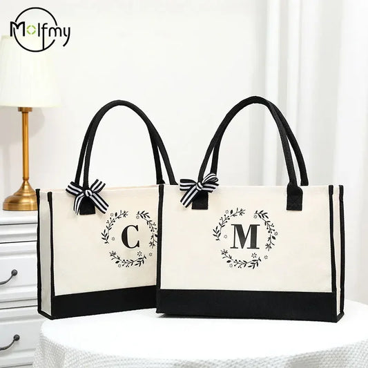 Canvas Letter Big Capacity Bags