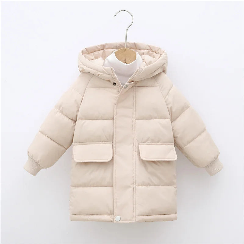 Down Long Outerwear Winter Autumn Teen Cotton -Padded Parka Coats