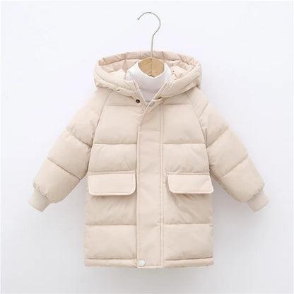 Down Long Outerwear Winter Autumn Teen Cotton -Padded Parka Coats