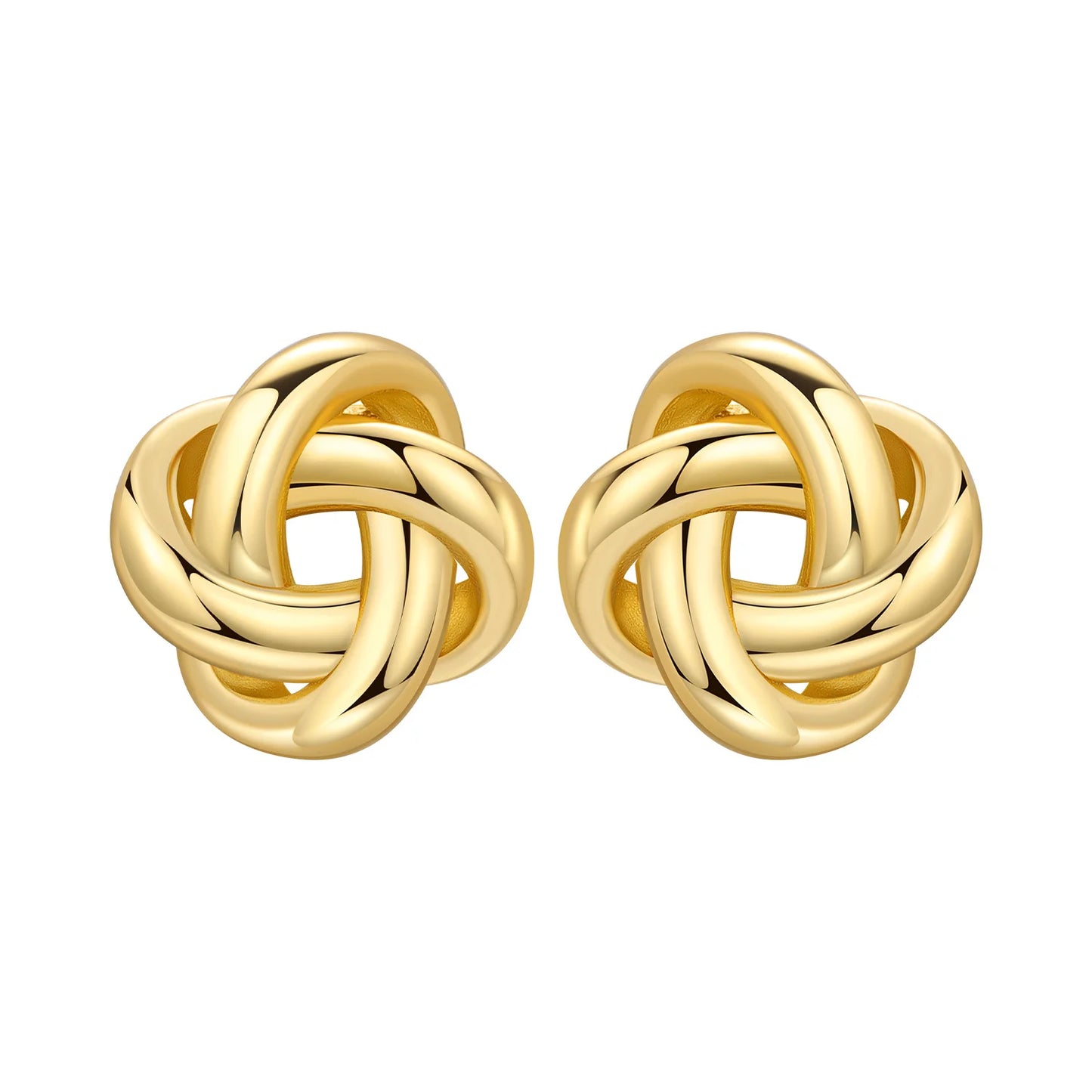 S925 Sterling Silver Zircon 18K Gold Lining Vintage Hoop Earrings