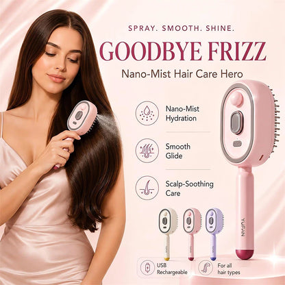 Multifunctional Spray Hair Brush Hydrating Hair Care Brush