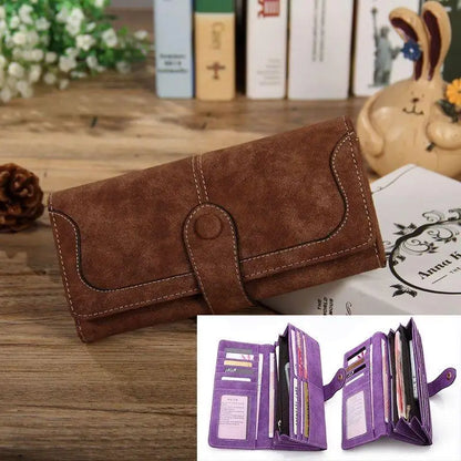 Long Wallet PU Leather Large Capacity Blocking Clutch
