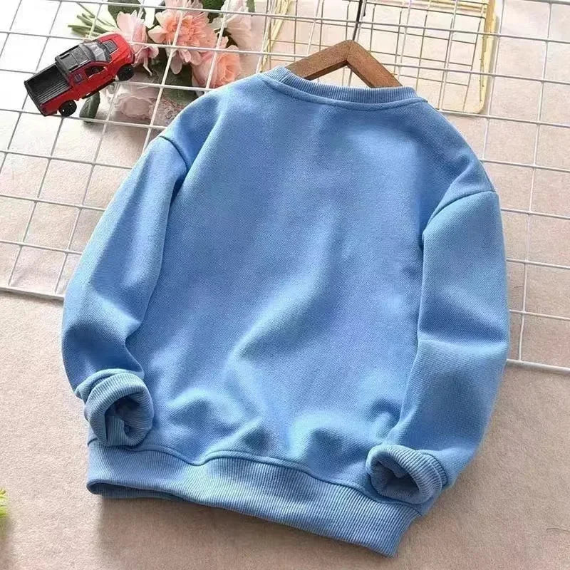 Steel Print Bear Teenagers Long Sleeve Cotton Anime Hoodie Pullovers
