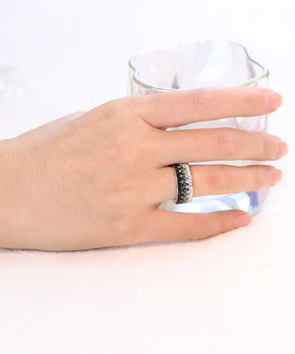 AAA Crystal Elegant Stainless Steel Rings