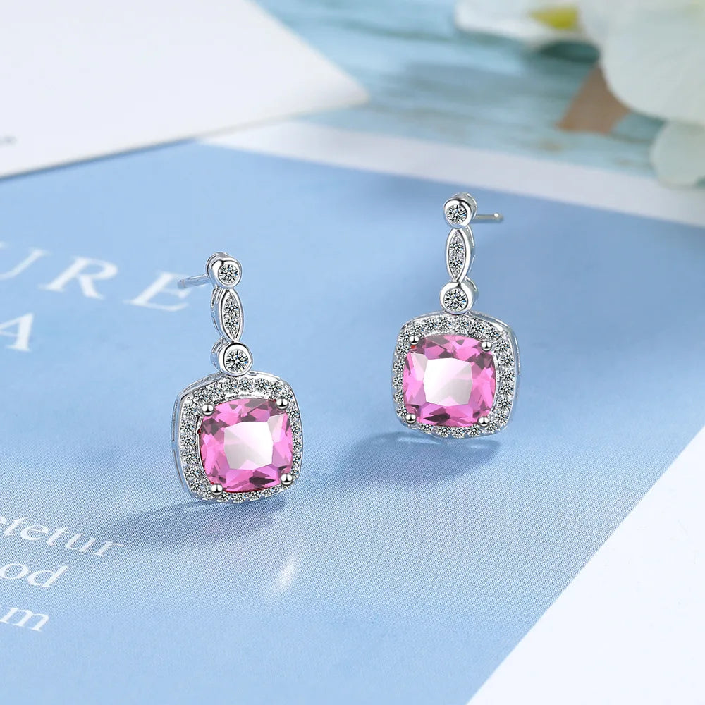 925 Sterling Silver Multiple zircon Earring