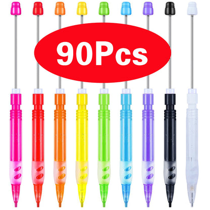 10-100Pcs Beaded Pencil HB Writing Beaded Pencil
