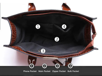 DANA Crocodile Tote Bags A