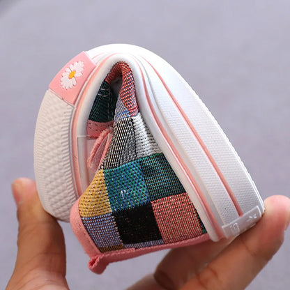 Canvas Casual Breathable Checkered Sneakers