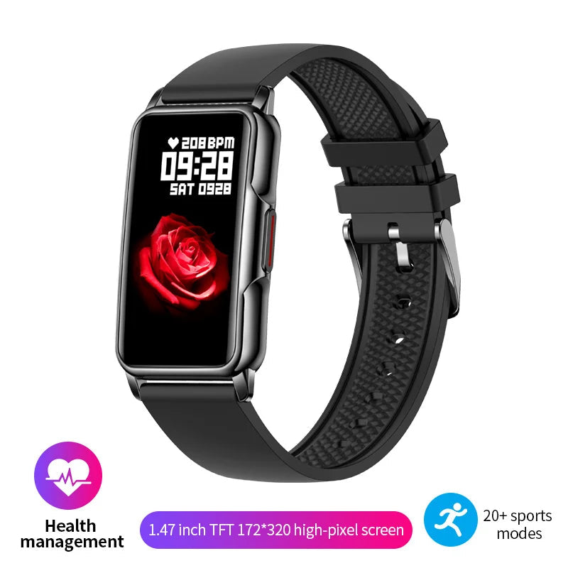 LIGE Smart Watch 1.47-inch Full Touch Screen Sports Fitness Tracker Waterproof