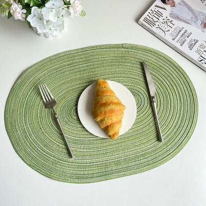 1/4/6/10PCS Dining Tables Natural Woven Oversized Place mats Set
