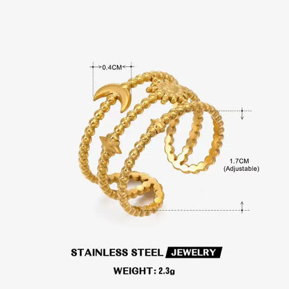 DANA Three-dimensional M Letter Ring