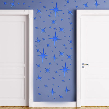 20/42pcs Acrylic Star Mirror Wall Stickers