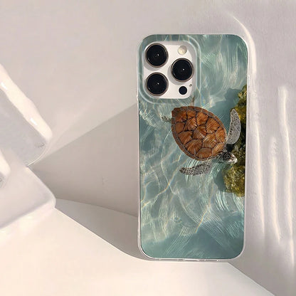 Sea Turtle Beach Pattern Phone Case