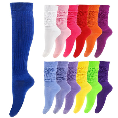 Thick Thermal Knee High Calf Cute Long Loose Slouch  Socks