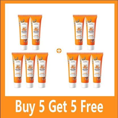 Gel exfoliante facial de naranja